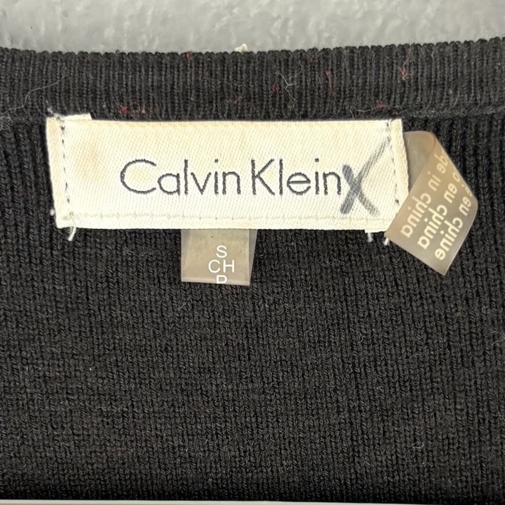 Calvin Klein Black Suede Vest - Picture 2 of 5